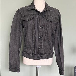 Express Black Washed Denim Jean Jacket - NWOT